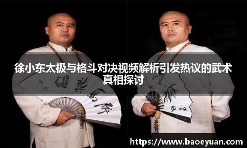 徐小东太极与格斗对决视频解析引发热议的武术真相探讨